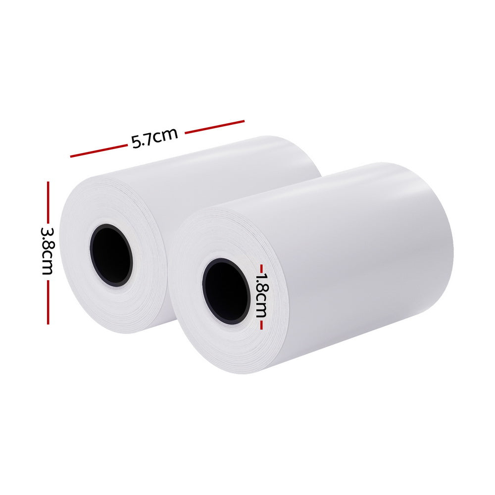 100 Rolls 57x38mm Thermal Receipt Printer Paper White