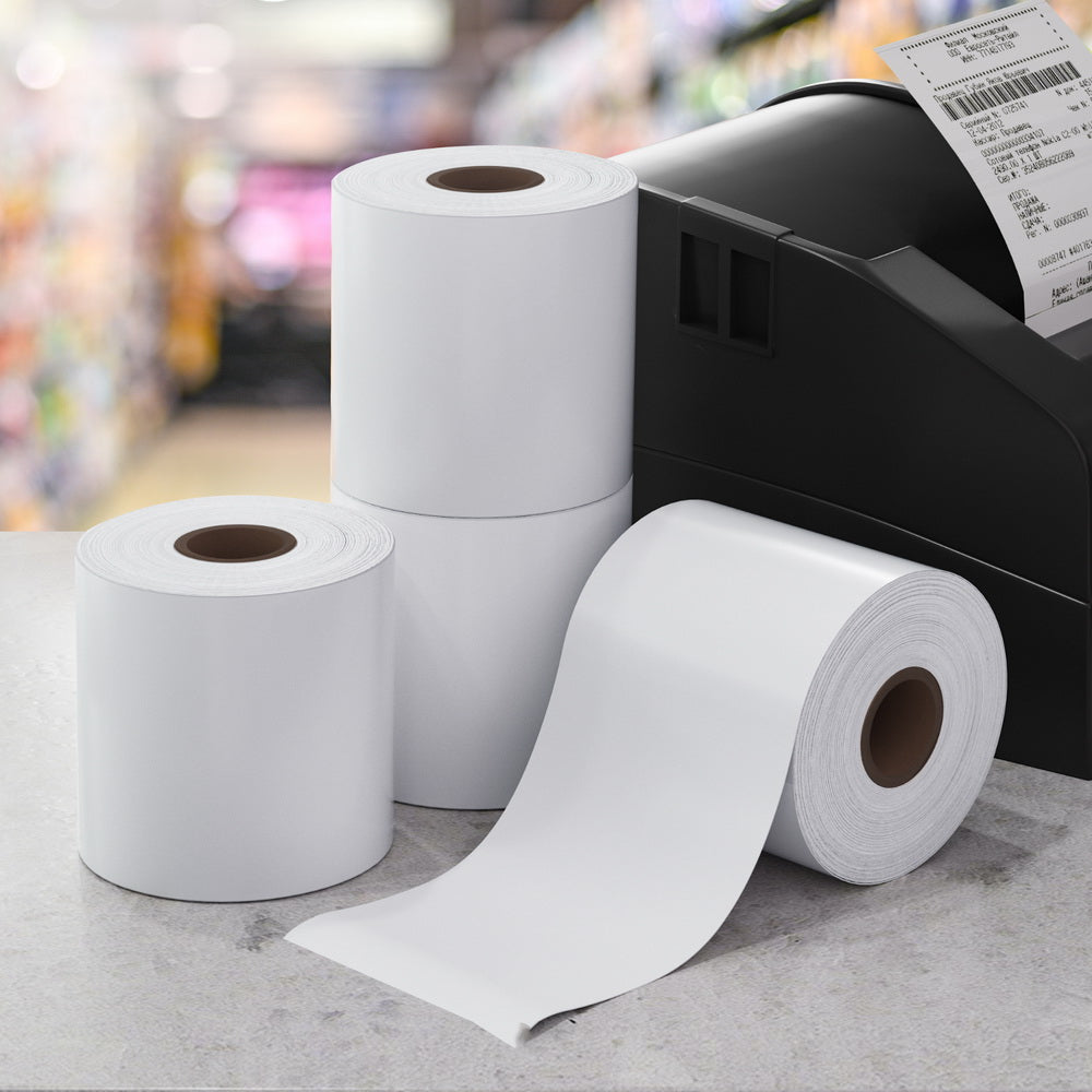 80x80mm Thermal Receipt Paper Rolls 50 Pack White