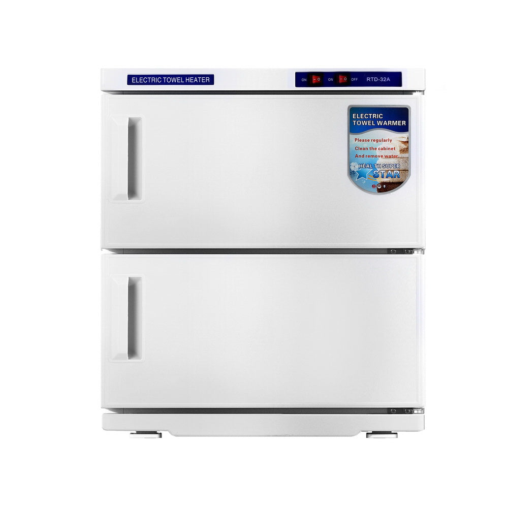 Devanti 32L Towel Warmer UV Steriliser Heater Cabinet White