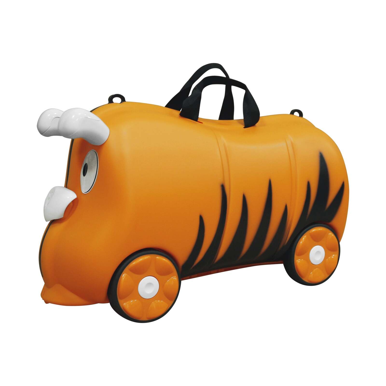 Kids 18L Travel Cabin Luggage w/ Trolley Ride On Wheel Suitcase Orange