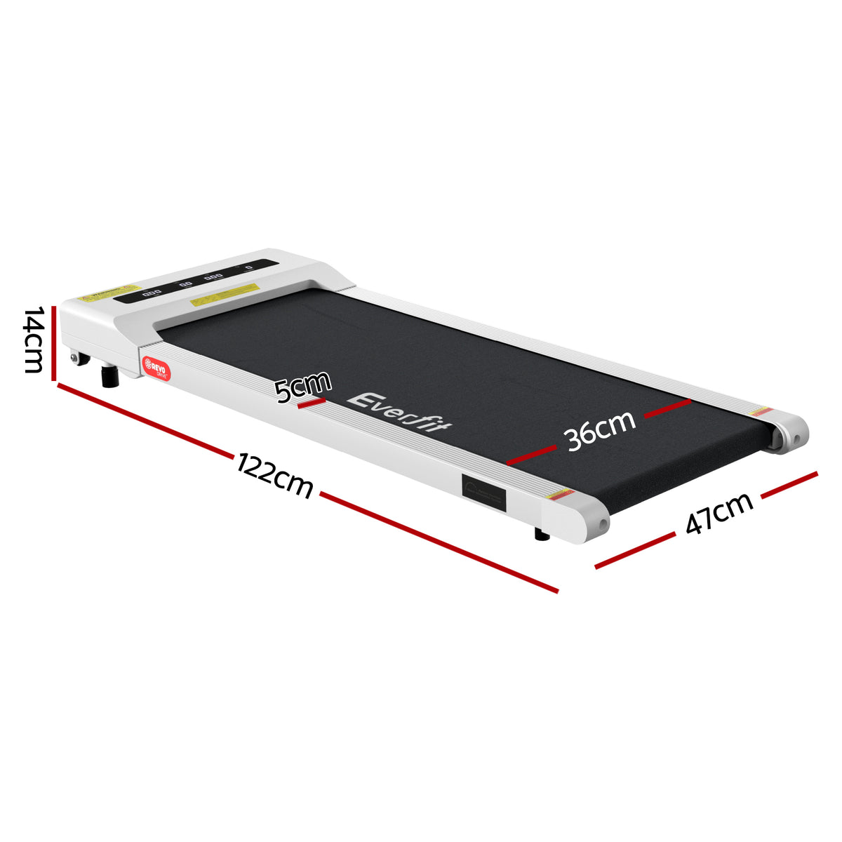 Everfit Electric Walking Pad Treadmill 360mm Belt White