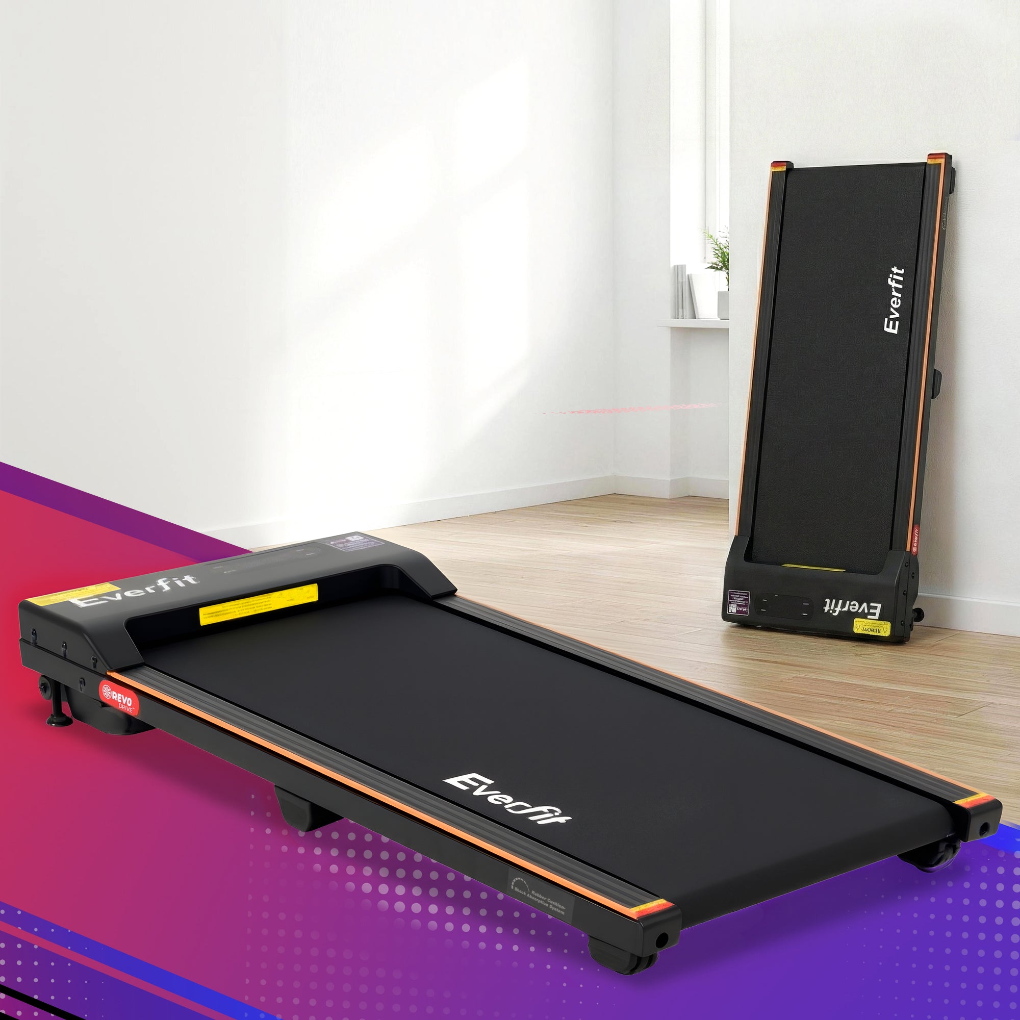 Everfit 3 in 1 Walking Pad Treadmill 12% Incline Under Desk Treadmills for Home Gym With 38cm Wide Belt