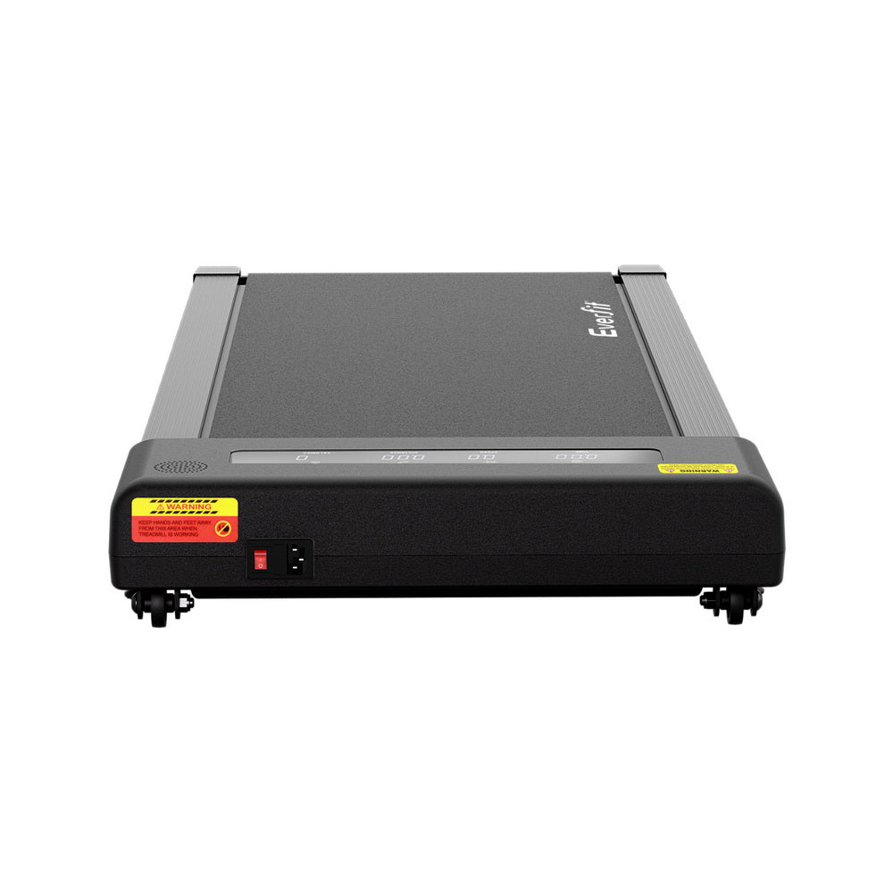 Everfit 380mm Electric Walking Pad Treadmill Incline Black
