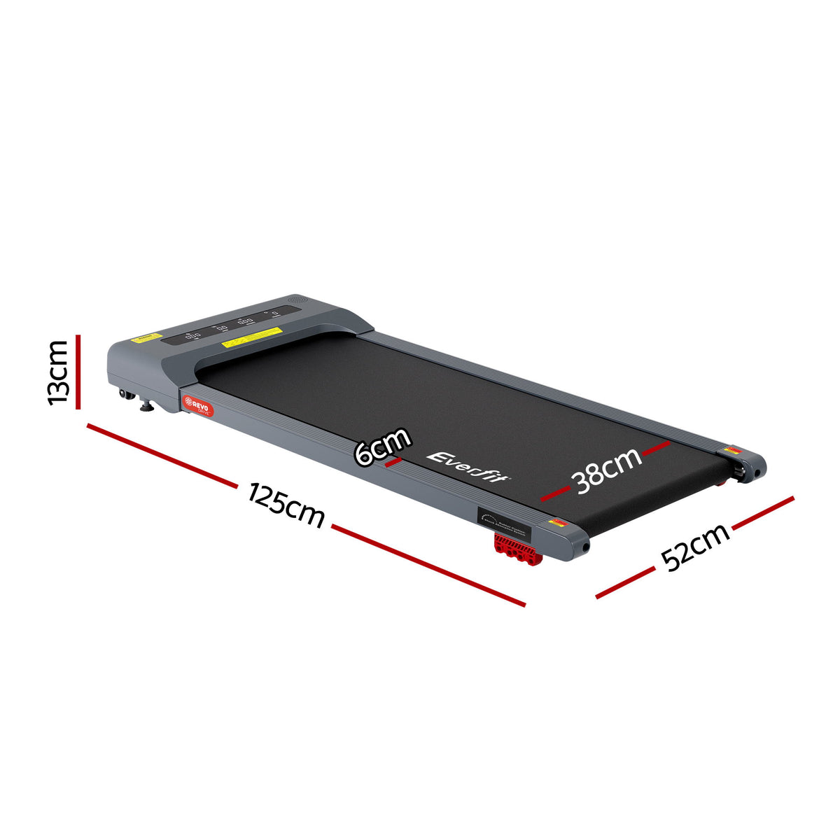 Everfit Electric Walking Pad Treadmill 380mm Belt Grey