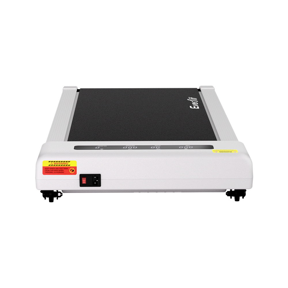 Everfit 380mm Electric Walking Pad Treadmill Incline White