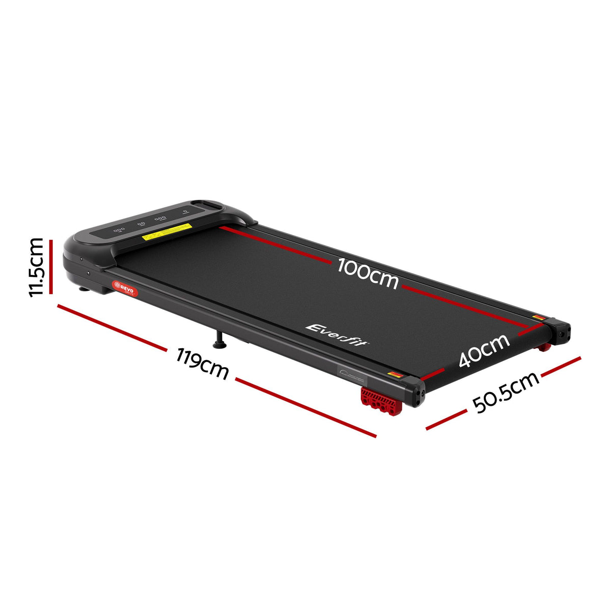 Everfit 3 in 1 Electric Walking Pad Treadmill with Incline Black