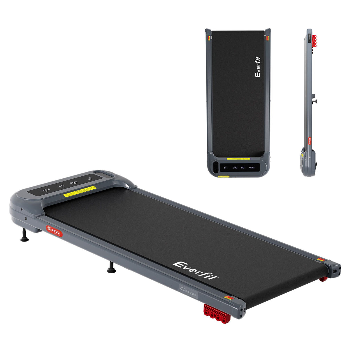 Everfit 3 in 1 Treadmill Electric Walking Pad with Incline Grey