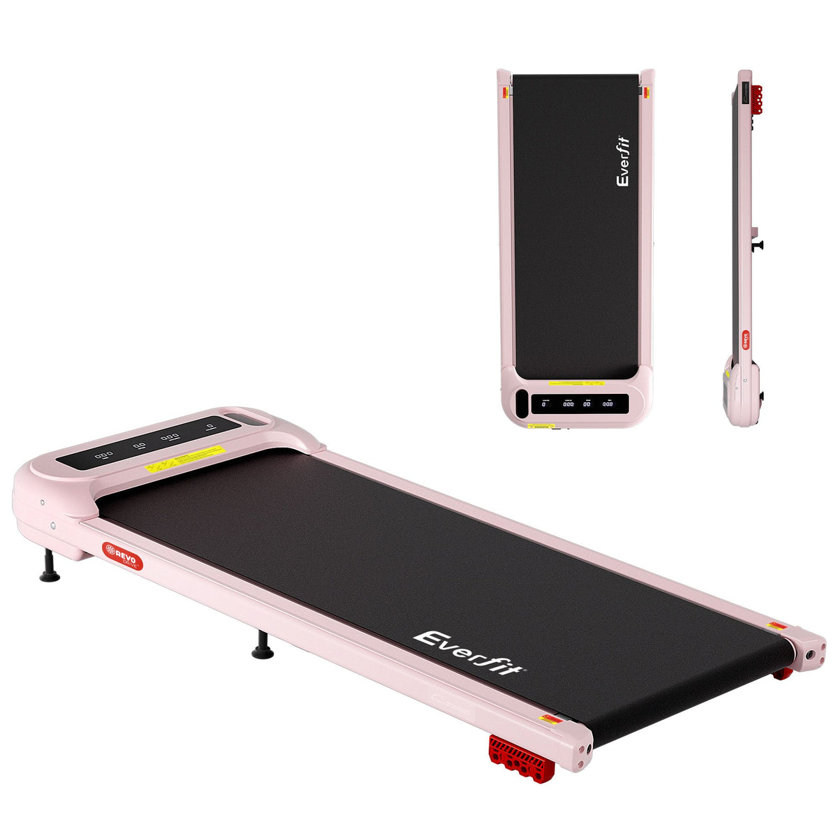 Everfit Under Desk Treadmill Electric Walking Pad with Incline Pink