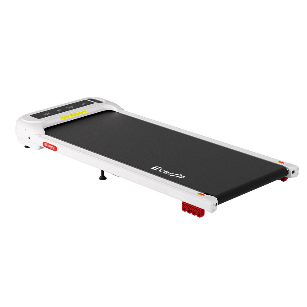 Everfit Electric Walking Pad Treadmill Incline Under Desk White