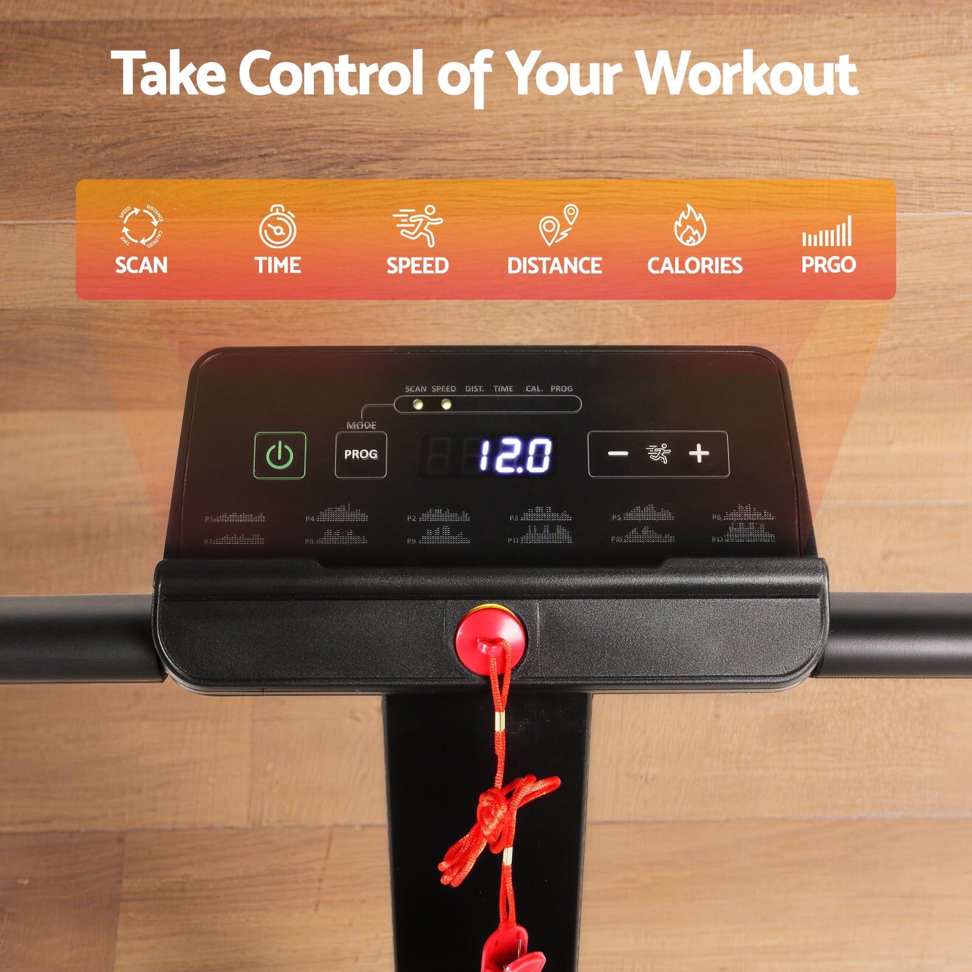 Everfit Walking Pad Treadmill 2 in 1 Foldable for Home Gym 40cm Wide Belt 12 Programs with App