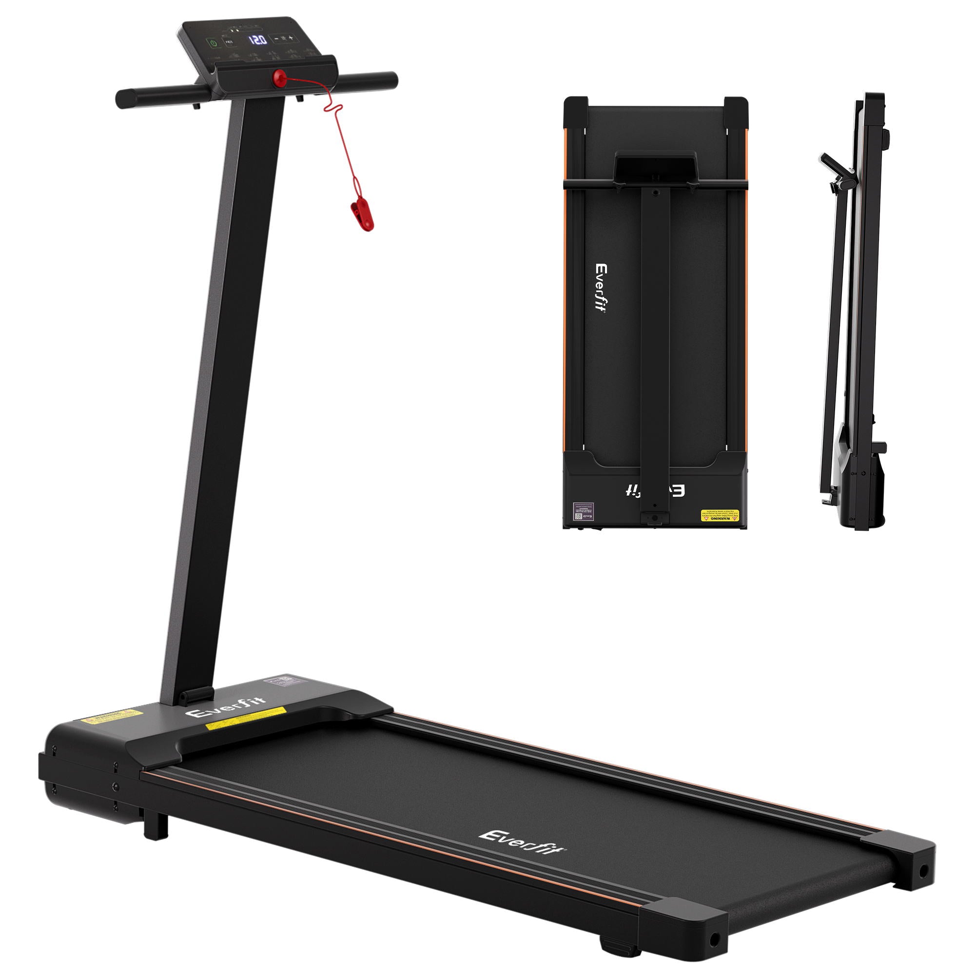 Everfit Walking Pad Treadmill 2 in 1 Foldable for Home Gym 40cm Wide Belt 12 Programs with App