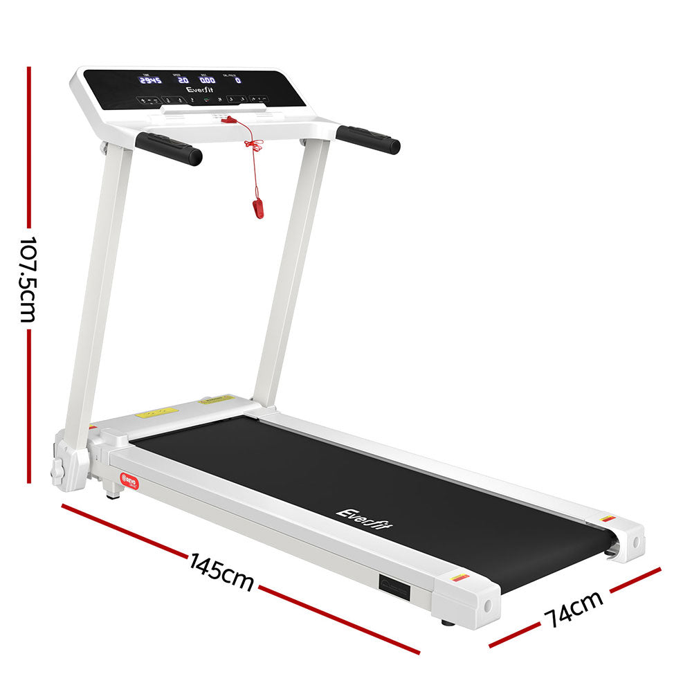 Everfit Foldable Treadmill Electric Home Gym 420mm White