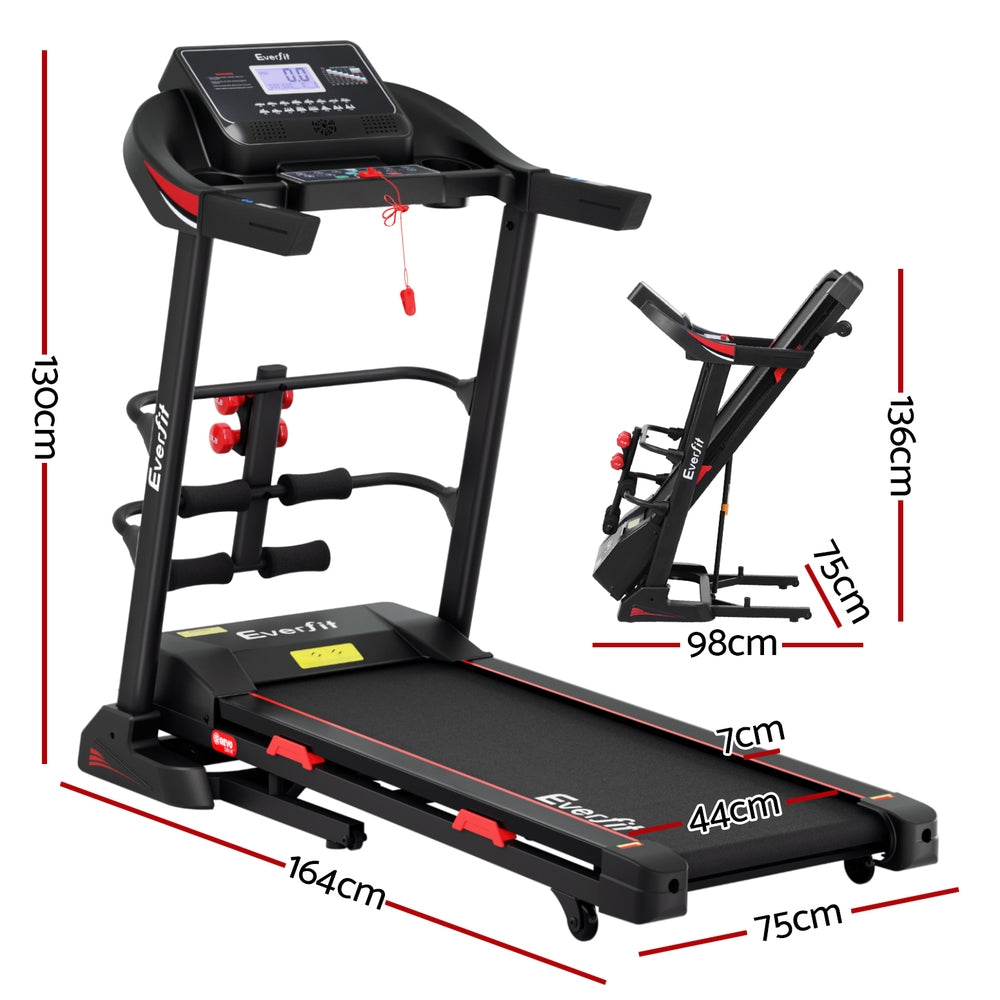 15-Level Incline Electric Treadmill Home Gym Fitness Everfit