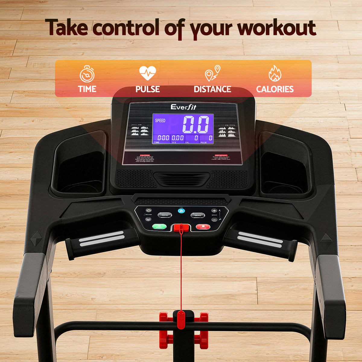 Everfit Electric Home Gym Treadmill with Sit Up Bar