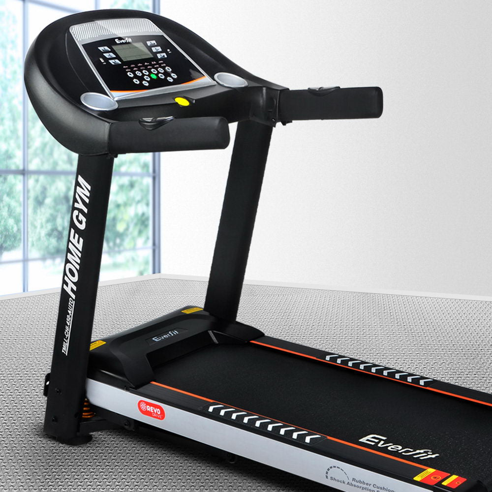 Everfit 450mm Treadmill Electric Auto Incline Home Gym Fitness Black & White