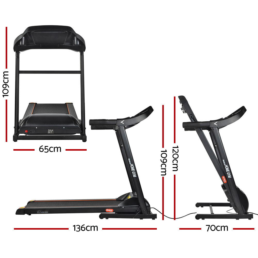 Everfit 400mm Electric Treadmill Foldable Home Gym Black