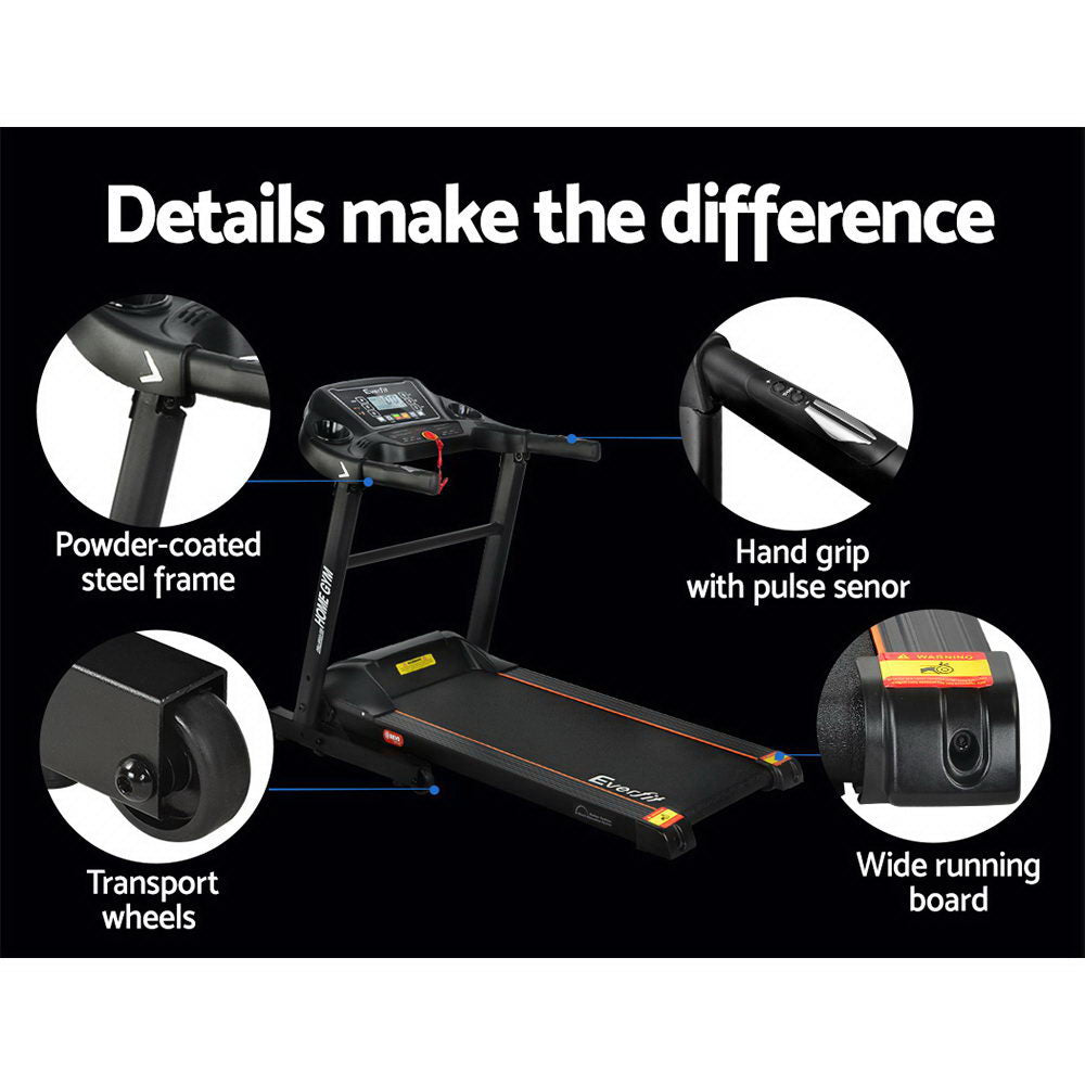 Everfit 400mm Electric Treadmill Foldable Home Gym Black