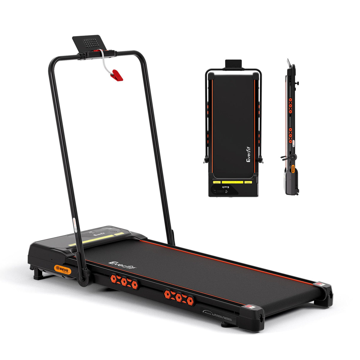 Everfit 3 in 1 Electric Walking Pad Treadmill with Auto Incline Black