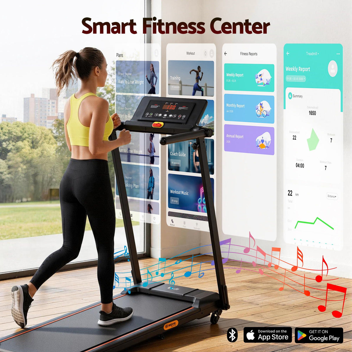 Everfit Electric Walking Pad Treadmill Foldable Incline Black