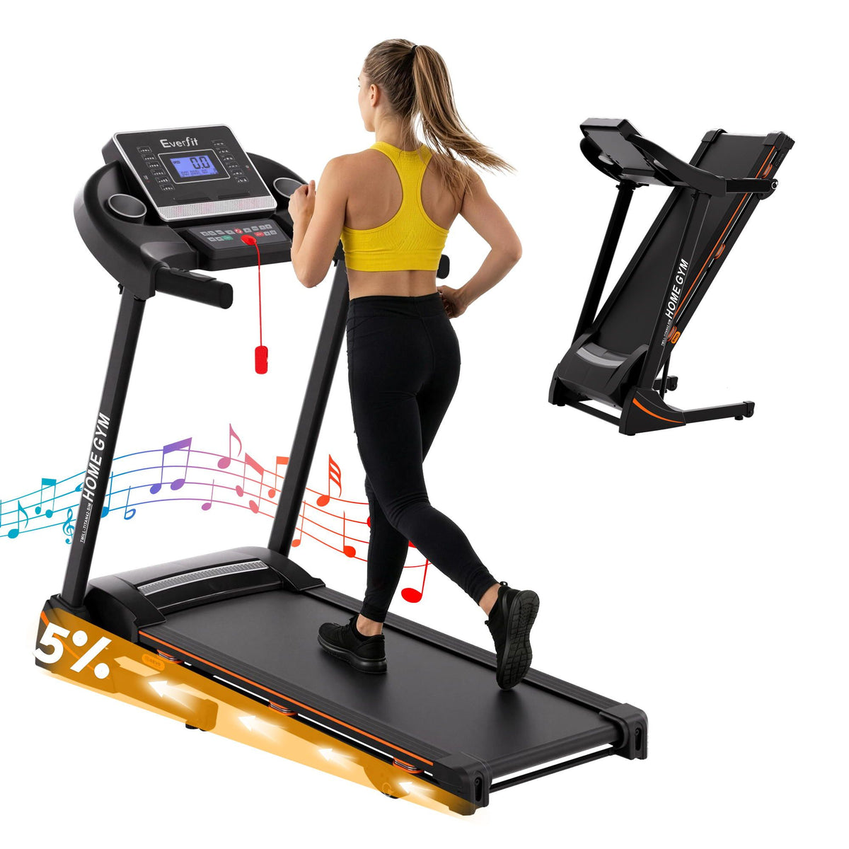 Everfit Electric Home Gym Treadmill with 420mm Running Belt
