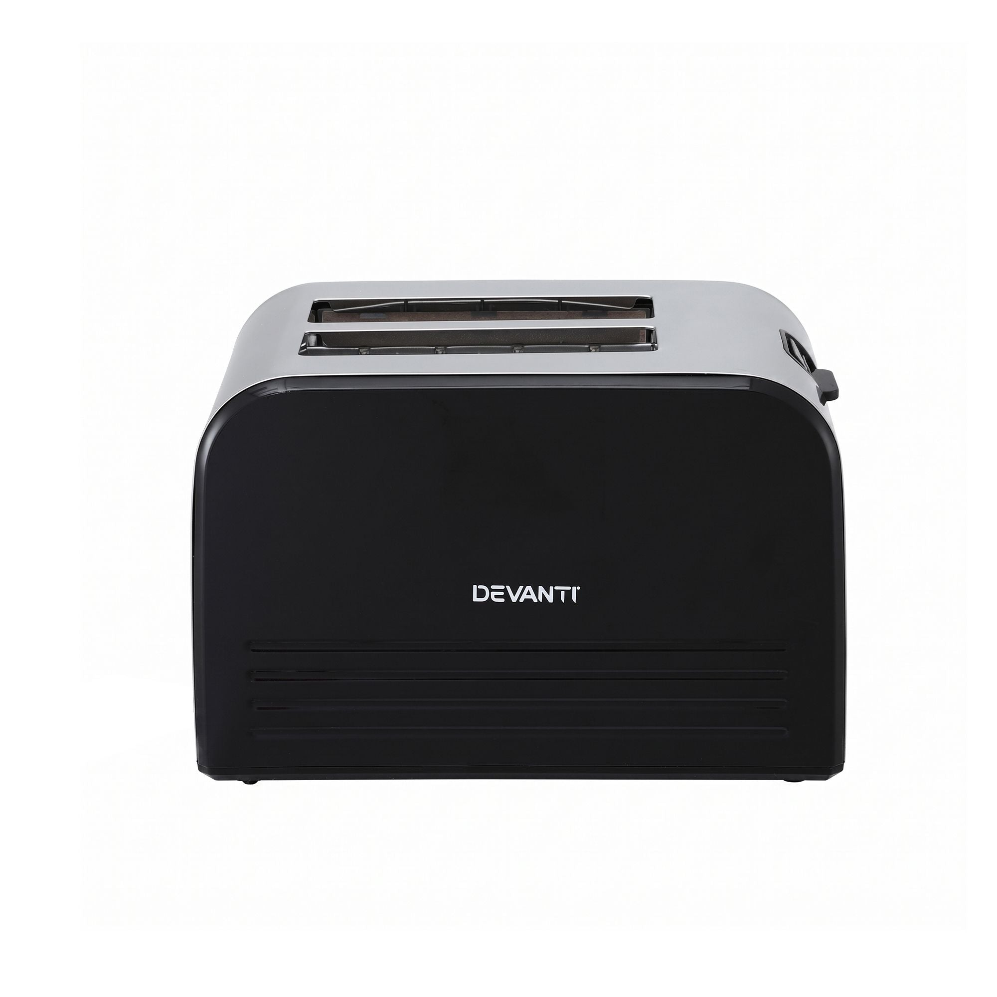 Devanti 2-Slice Toaster, LED Display 3.5cm Wide Slots 6 Browning Levels