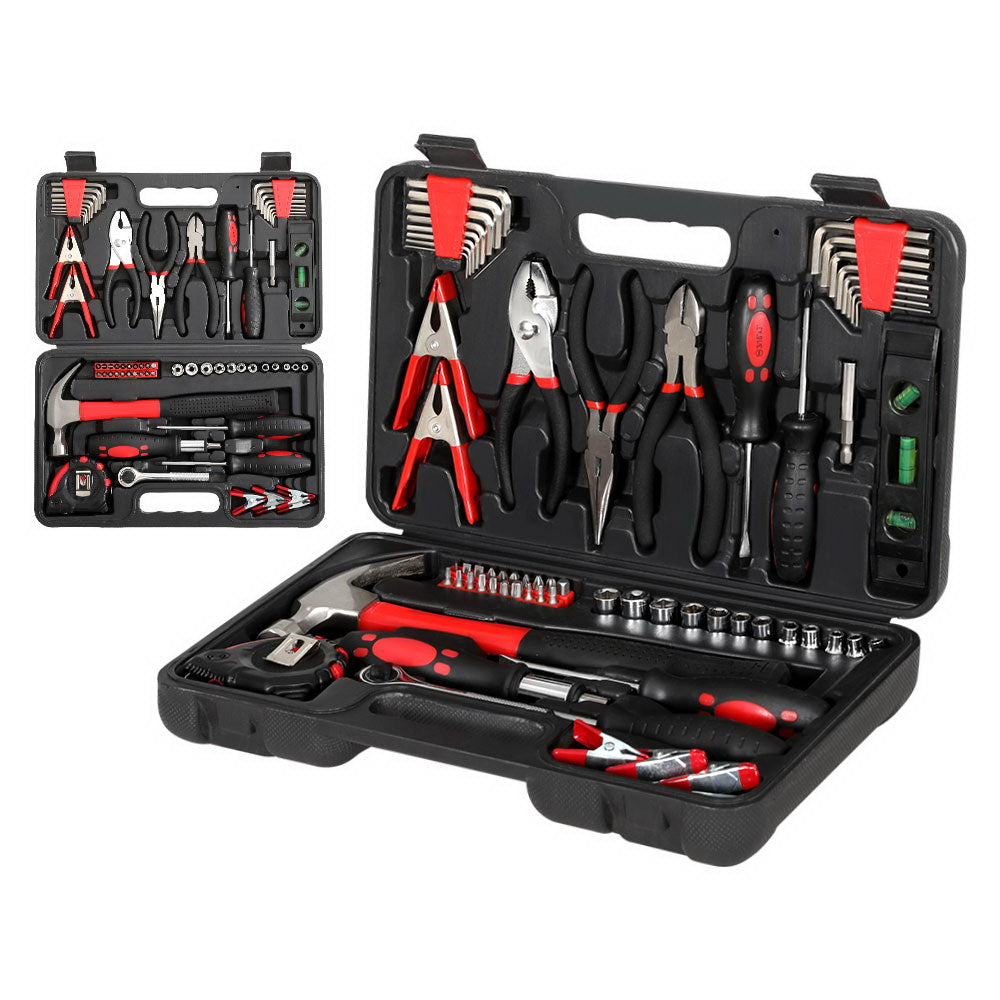 Giantz 70-Piece Household Tool Kit Set Black