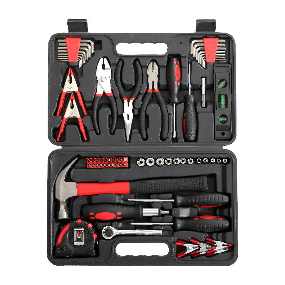 Giantz 70-Piece Household Tool Kit Set Black