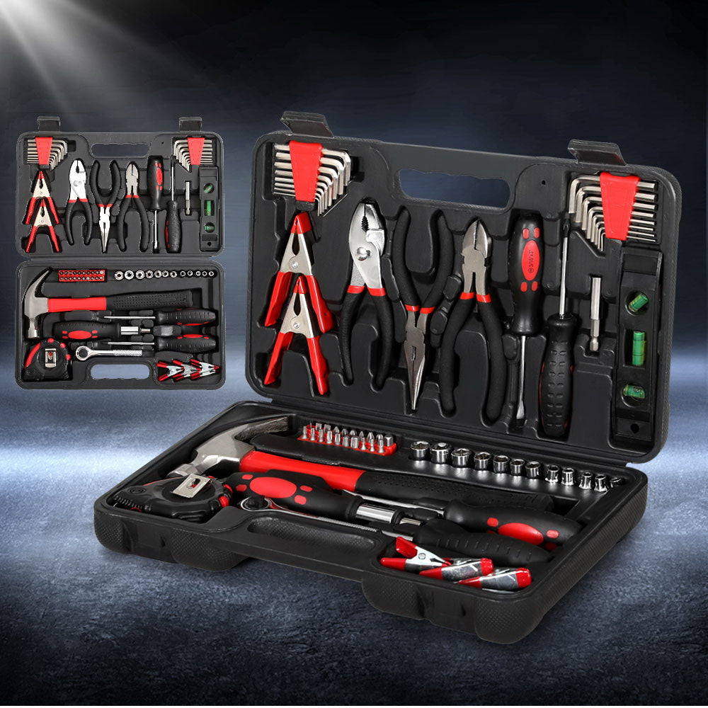 Giantz 70-Piece Household Tool Kit Set Black