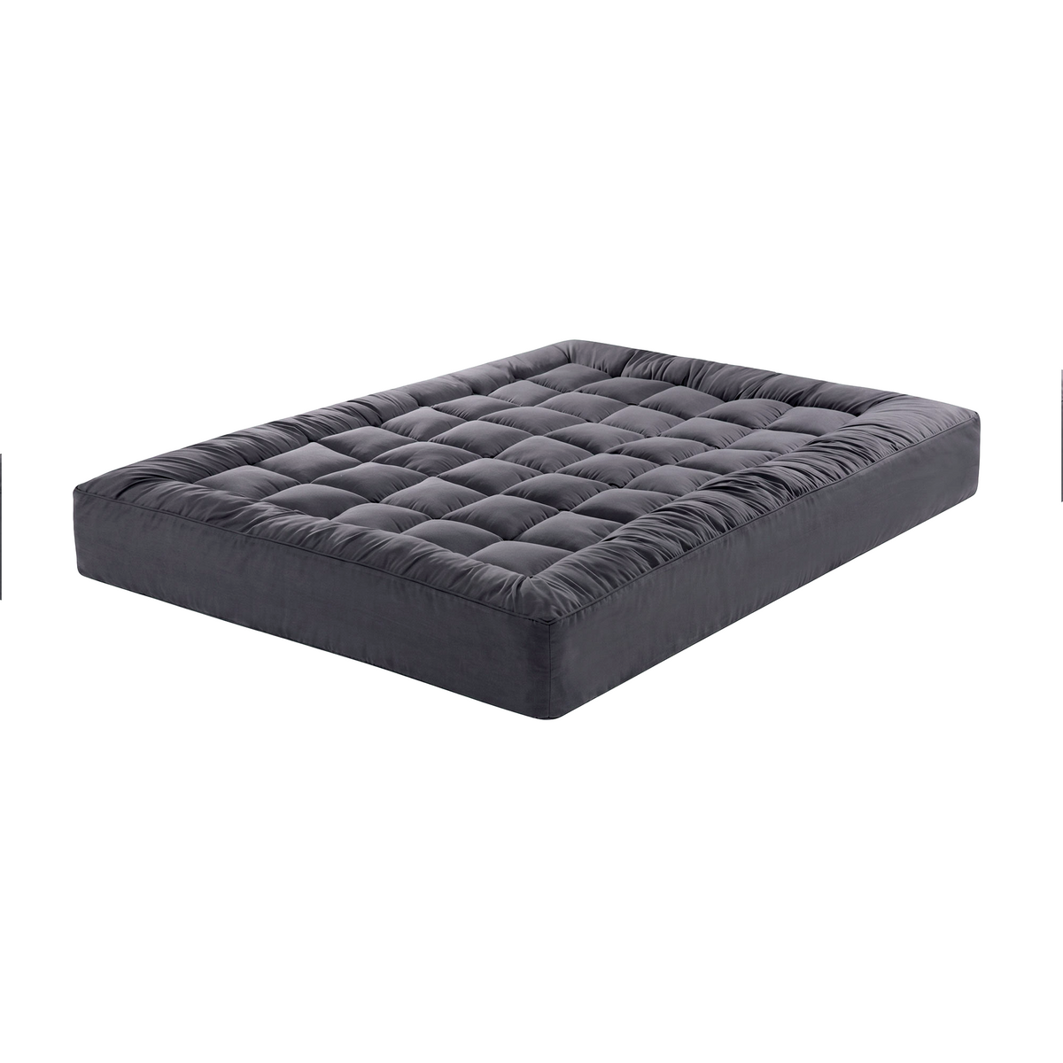 Giselle Bedding Double Bamboo Charcoal Mattress Topper 1000GSM