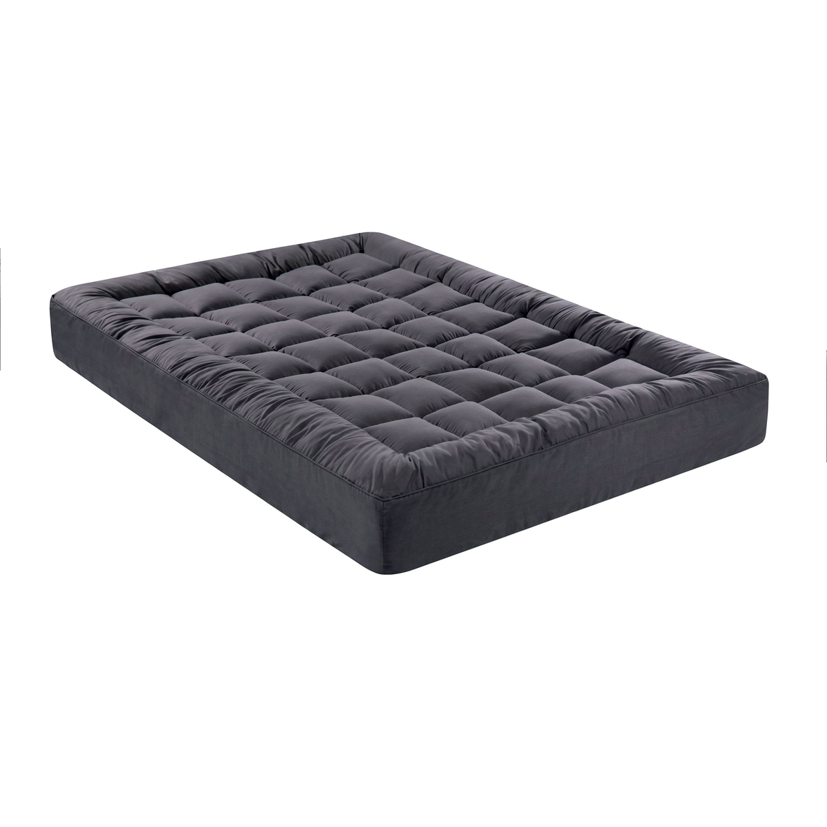 Giselle Bedding Double Bamboo Charcoal Mattress Topper 1000GSM