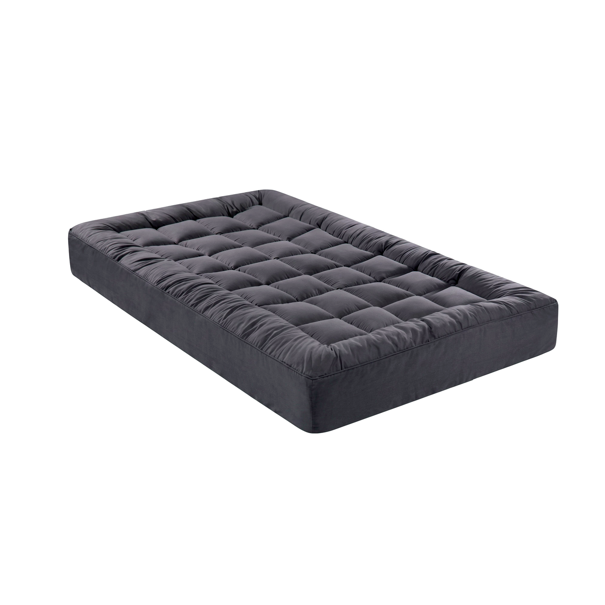 Giselle Bedding Single Bamboo Charcoal Pillowtop Mattress Topper 1000GSM