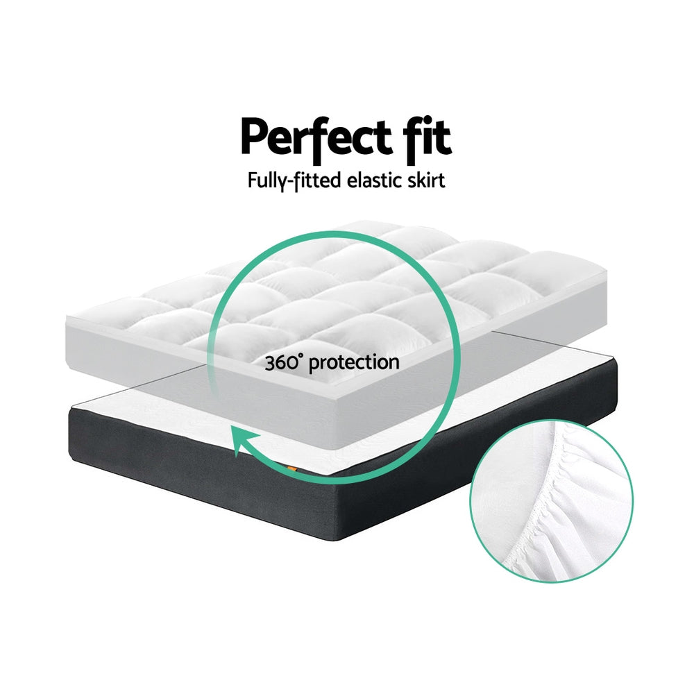 Giselle Double Mattress Topper Pillowtop Protector Anti-Allergy
