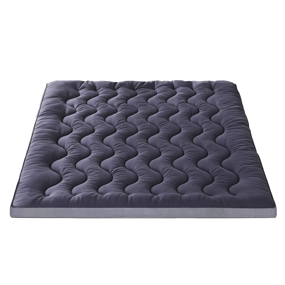 Giselle King Mattress Topper Pillowtop Bamboo Charcoal 5cm