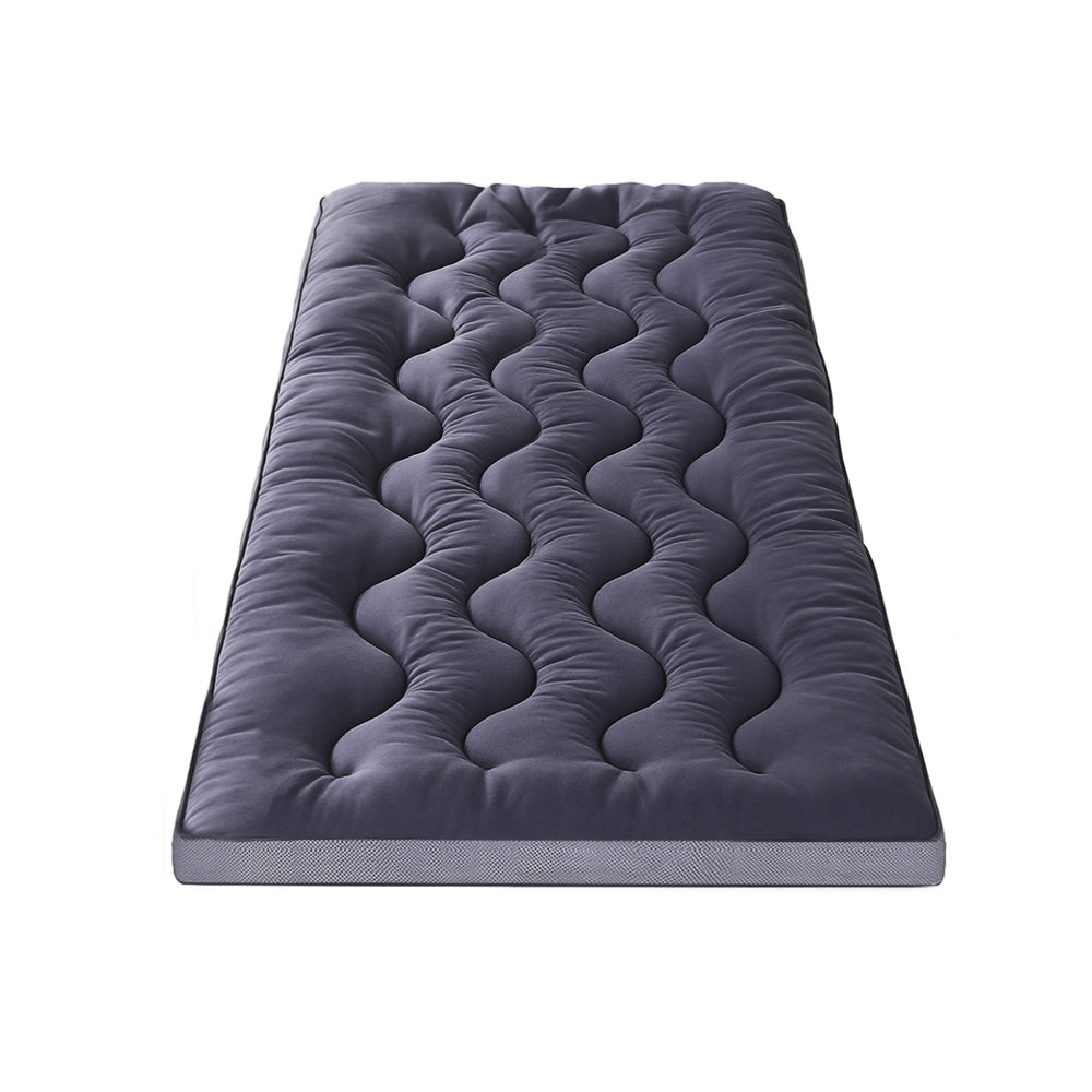Giselle Single Mattress Topper 5cm Pillowtop Bamboo Charcoal