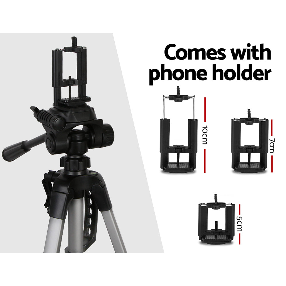 Weifeng Adjustable Tripod Stand 55-145cm Aluminium for DSLR & Mobile