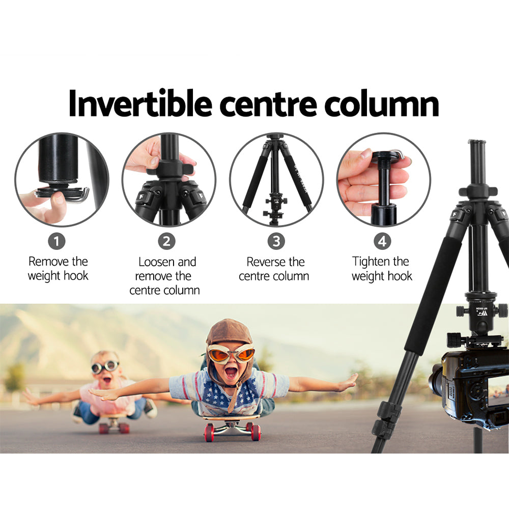 Weifeng Adjustable Camera Tripod 64-173cm DSLR Travel Magnesium Alloy