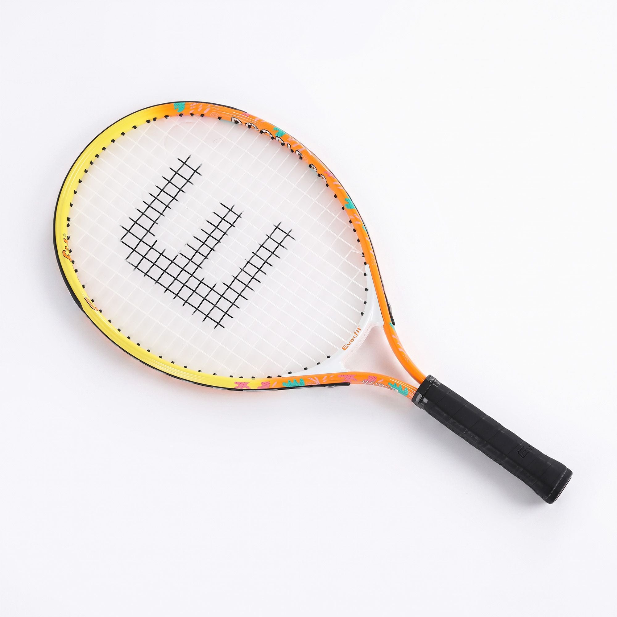 Everfit 23 Inch Tennis Racket Lightweight 200g for Adult and Junior Players Orange