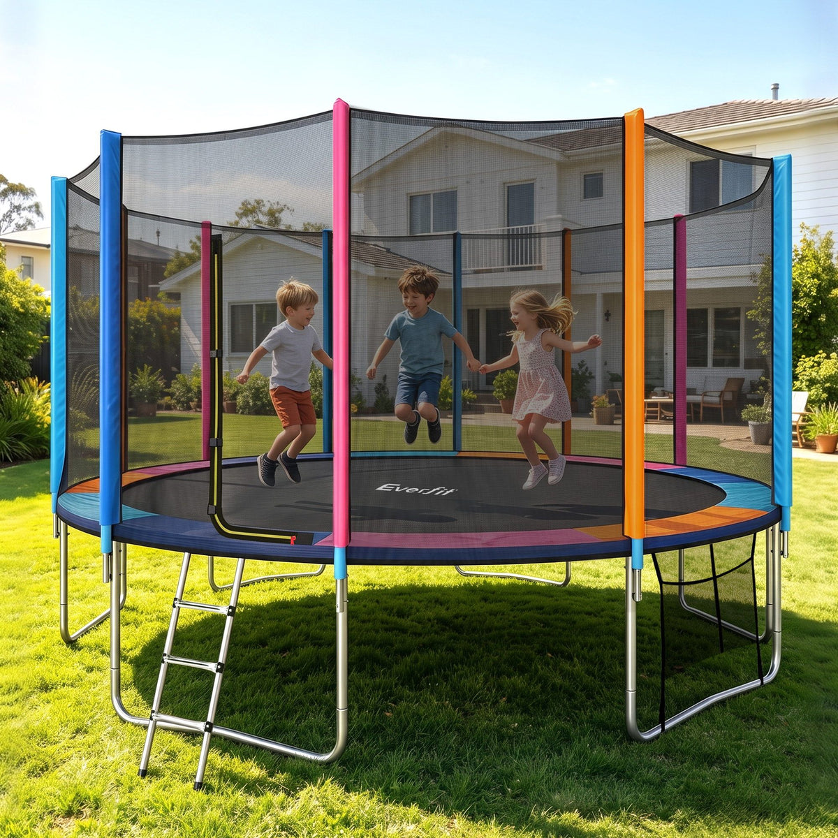 Everfit 16FT Kids Trampoline Rebounder with Enclosure Net