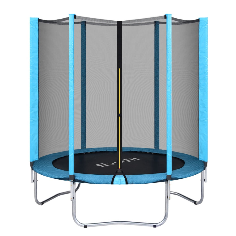 Everfit 6FT Kids Trampoline Safety Net Blue