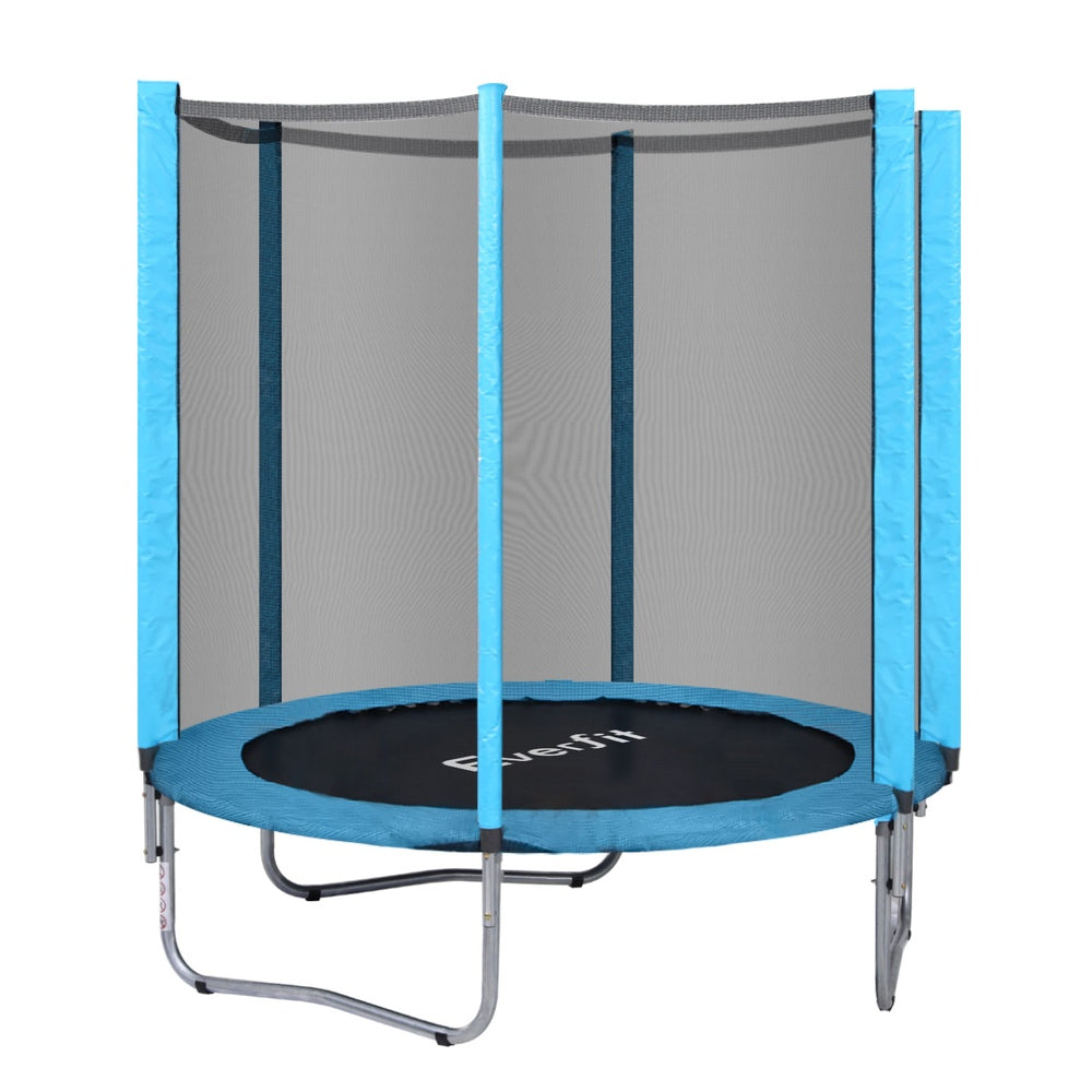 Everfit 6FT Kids Trampoline Safety Net Blue