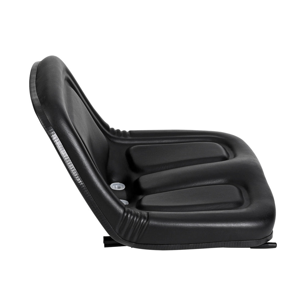 Giantz Universal Tractor Seat PU Leather Black