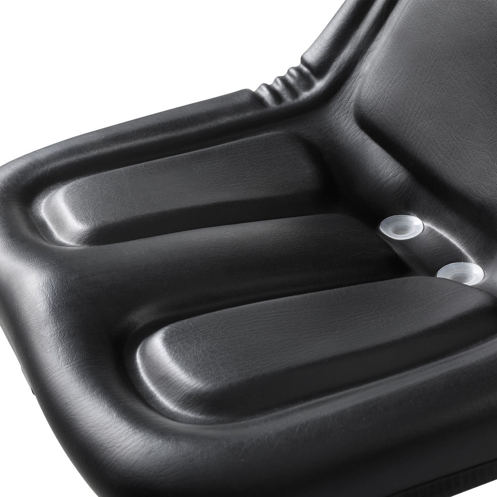 Giantz Universal Tractor Seat PU Leather Black