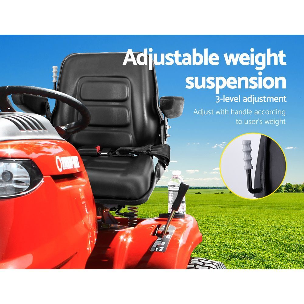 Giantz Universal Tractor Seat Suspension Armrest Black