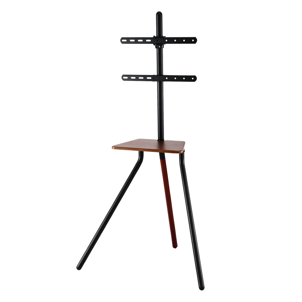 Artiss 24-55" Swivel TV Stand Wooden Tray Height Adjustable Black