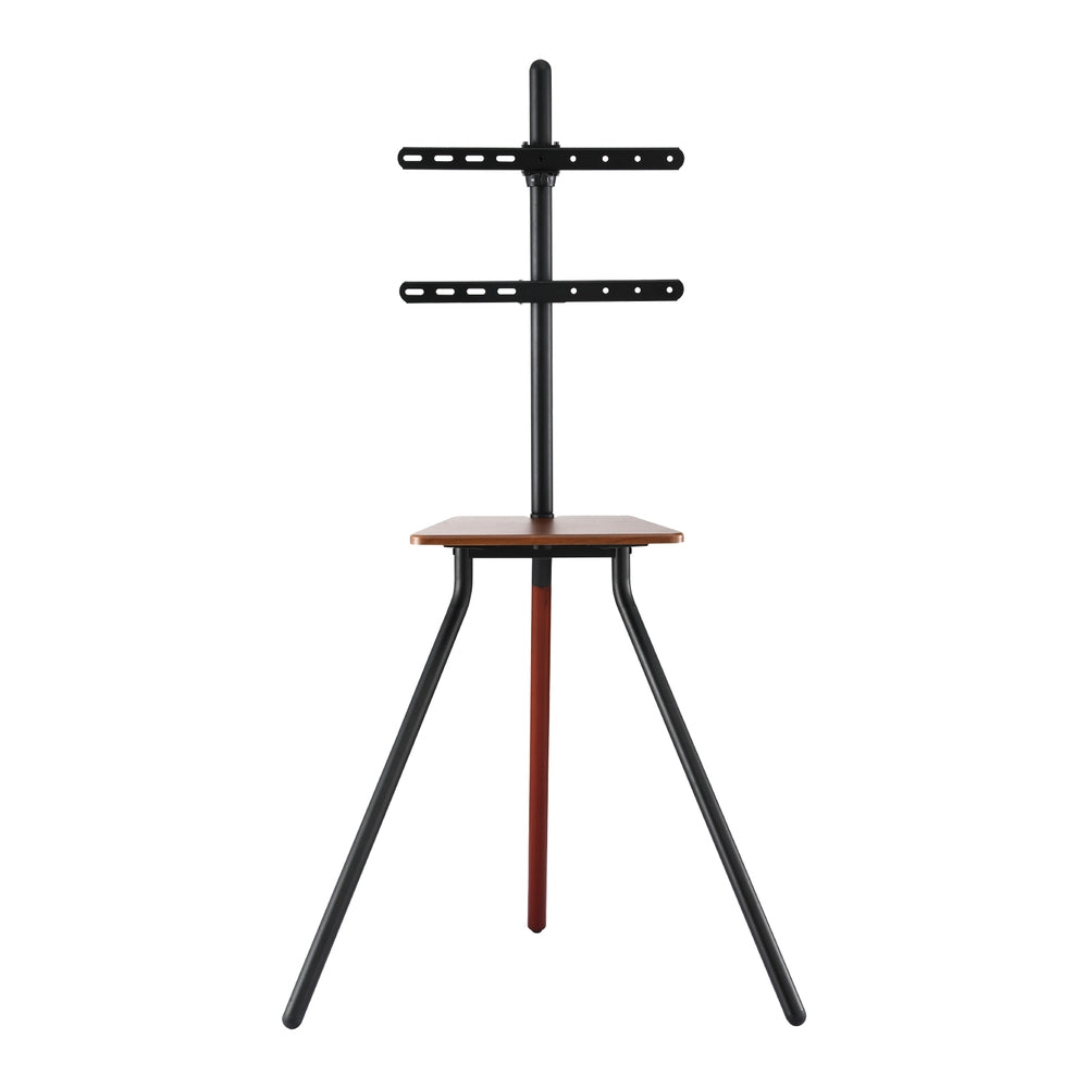Artiss 24-55" Swivel TV Stand Wooden Tray Height Adjustable Black