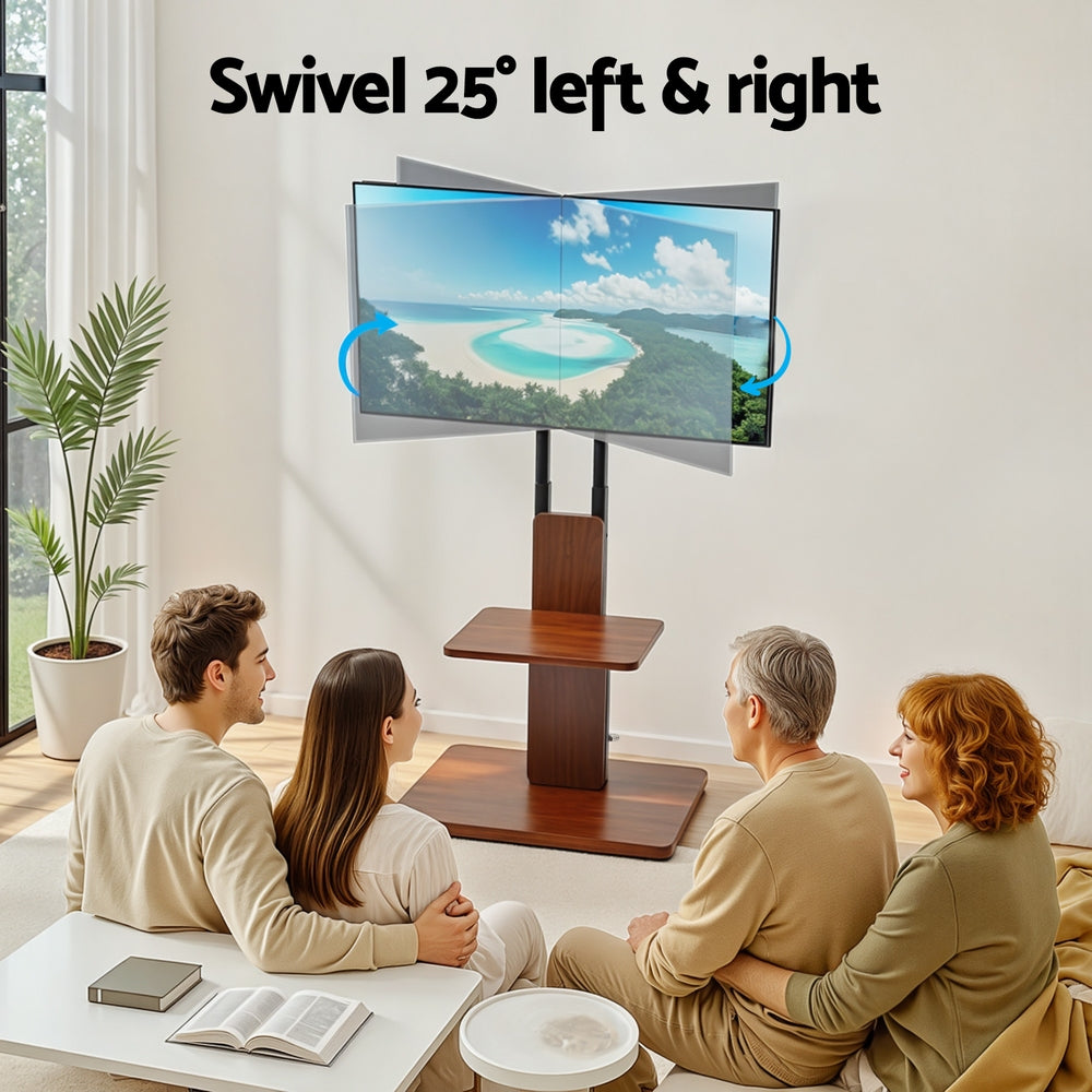 Artiss 32-70" TV Stand Swivel Height Adjustable Black