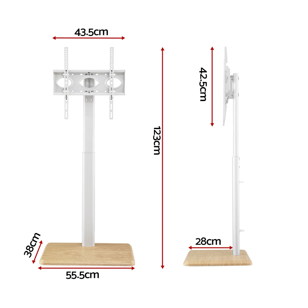 Artiss 24-55" TV Stand Swivel Height Adjustable White