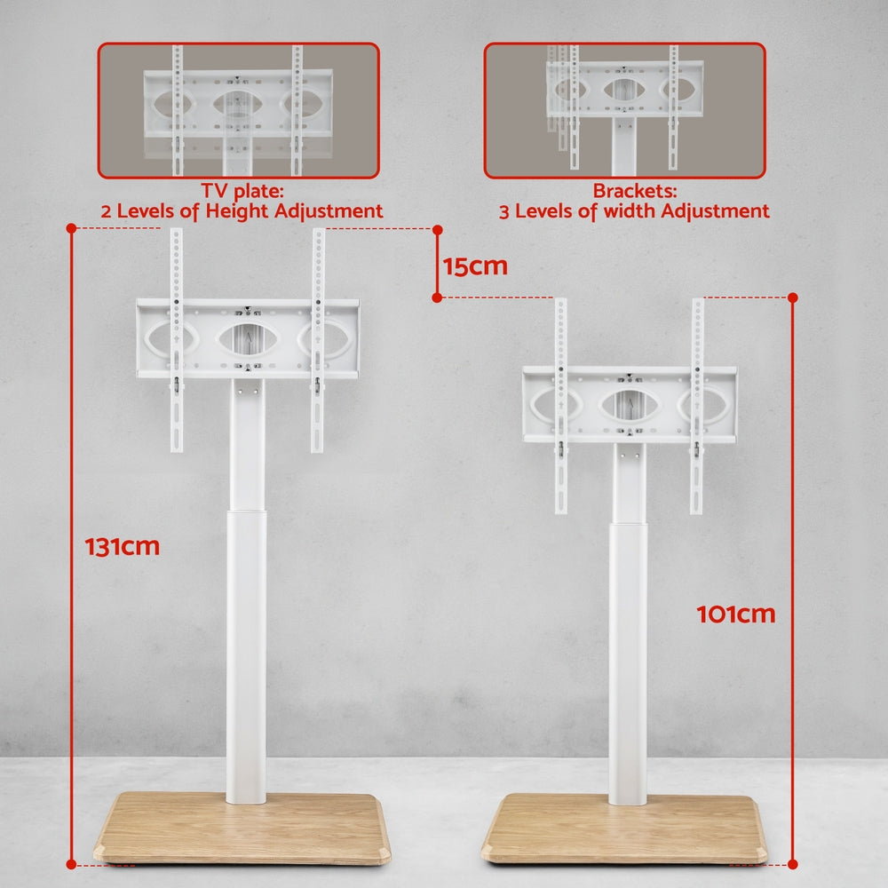 Artiss 24-55" TV Stand Swivel Height Adjustable White
