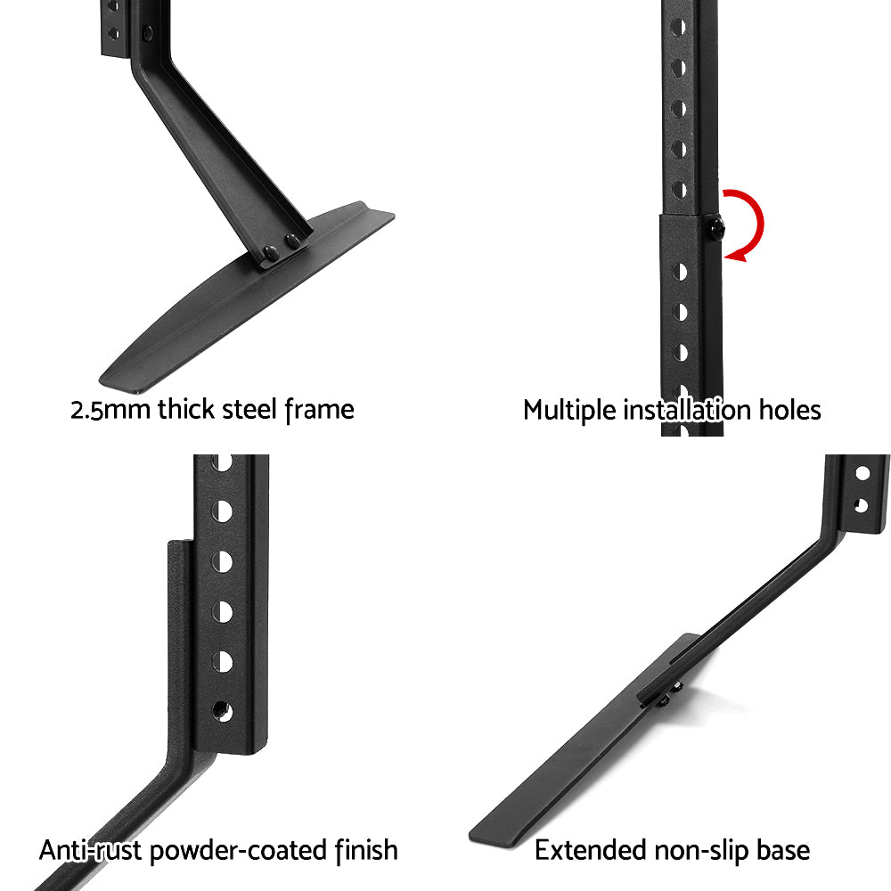 Artiss 32-70" Pedestal TV Stand Mount Bracket Adjustable Black