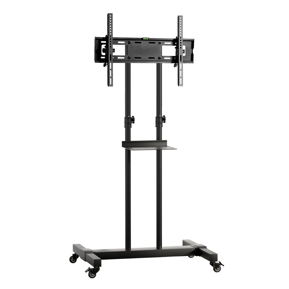 Artiss Mobile TV Stand 23"-65" Adjustable Black Trolley